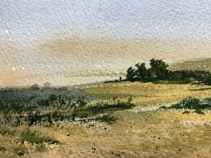 Open Spaces Open Heart by Posey Gaines |  Side View of Artwork 