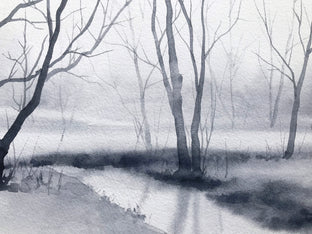Original art for sale at UGallery.com | Stillness by Jill Poyerd | $1,300 | watercolor painting | 15' h x 24' w | photo 4