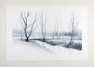 Original art for sale at UGallery.com | Stillness by Jill Poyerd | $1,300 | watercolor painting | 15' h x 24' w | photo 3