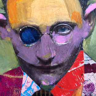 Original art for sale at UGallery.com | Propeller Head by Darlene McElroy | $425 | mixed media artwork | 10' h x 8' w | photo 4