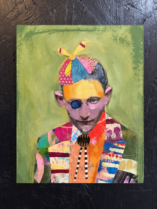 Original art for sale at UGallery.com | Propeller Head by Darlene McElroy | $425 | mixed media artwork | 10' h x 8' w | photo 3