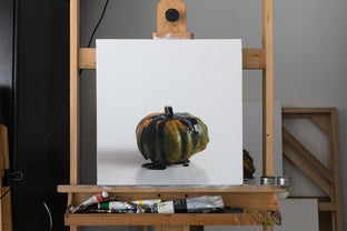 Original art for sale at UGallery.com | Pumpkin by Daniel Caro | $1,100 | oil painting | 16' h x 16' w | photo 3