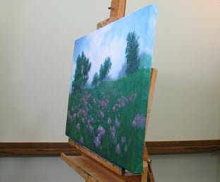 Purple Haze Meadow by Suzanne Massion |  Side View of Artwork 