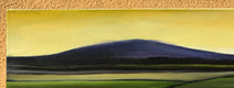 Original art for sale at UGallery.com | Purple Mountains III by Mandy Main | $480 | oil painting | 12' h x 36' w | thumbnail 2