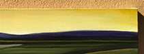 Original art for sale at UGallery.com | Purple Mountains III by Mandy Main | $480 | oil painting | 12' h x 36' w | thumbnail 3