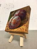 Original art for sale at UGallery.com | Purple Plums by Nikolay Rizhankov | $75 | oil painting | 4' h x 4' w | thumbnail 2