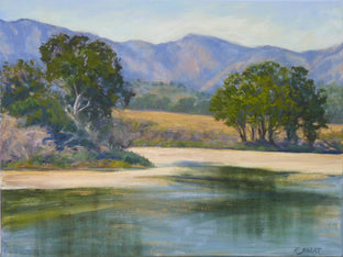 Quiet Afternoon Painting at Devereux Slough by Elizabeth Garat |  Artwork Main Image 