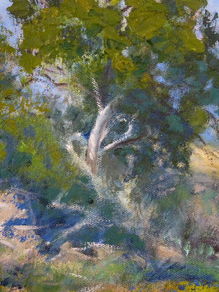 Quiet Afternoon Painting at Devereux Slough by Elizabeth Garat |   Closeup View of Artwork 