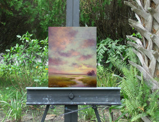 Original art for sale at UGallery.com | Quiet Journey by Gail Greene | $300 | oil painting | 10' h x 8' w | photo 3