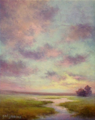 Original art for sale at UGallery.com | Quiet Journey by Gail Greene | $300 | oil painting | 10' h x 8' w | photo 1