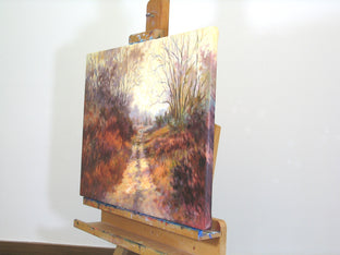 Raceway Woods 2 by Suzanne Massion |  Side View of Artwork 