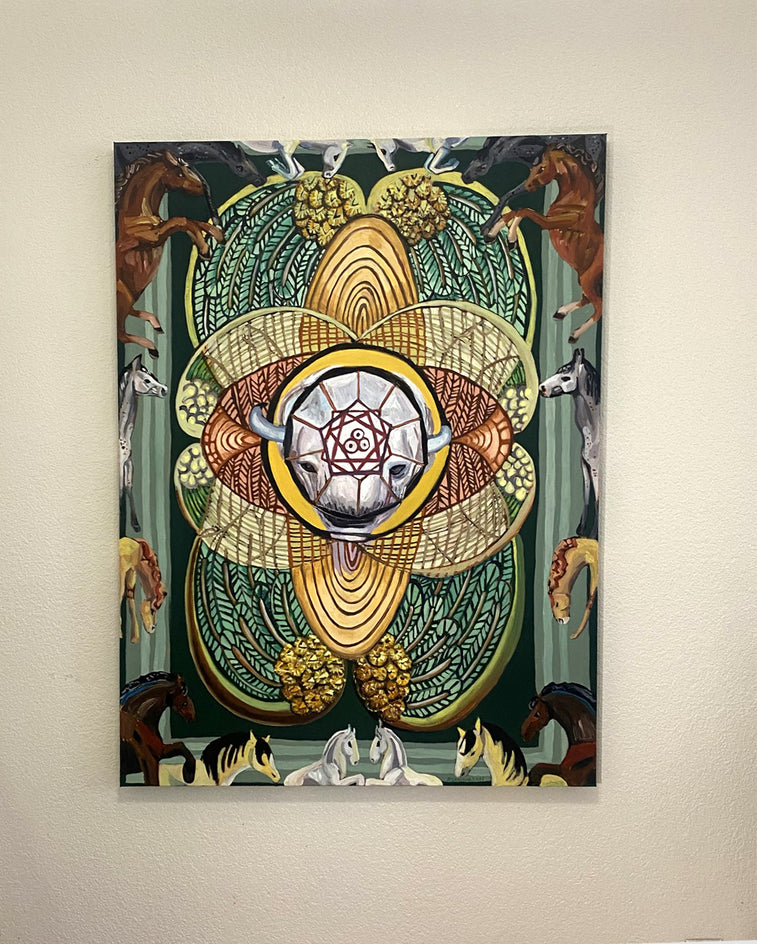 Ace of Pentacles by Rachel Srinivasan |  Context View of Artwork 