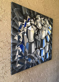 Original art for sale at UGallery.com | Aspect Coffee by Rachel Srinivasan | $1,800 | oil painting | 36' h x 36' w | thumbnail 2