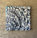 Original art for sale at UGallery.com | Concordia Coffee by Rachel Srinivasan | $1,800 | oil painting | 36' h x 36' w | thumbnail 3