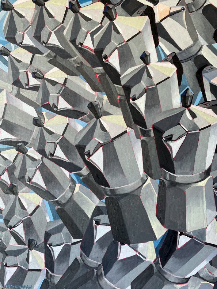 Concordia Coffee by Rachel Srinivasan |  Closeup View of Artwork 