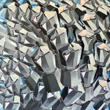 Original art for sale at UGallery.com | Concordia Coffee by Rachel Srinivasan | $1,800 | oil painting | 36' h x 36' w | thumbnail 1