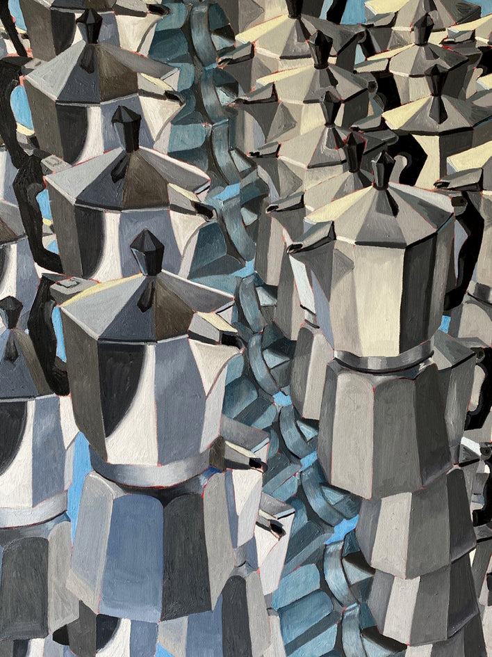 Contradiction Coffee by Rachel Srinivasan |  Closeup View of Artwork 