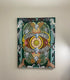 Original art for sale at UGallery.com | Eight of Pentacles by Rachel Srinivasan | $2,600 | oil painting | 48' h x 36' w | thumbnail 3