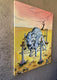 Original art for sale at UGallery.com | Five of Swords by Rachel Srinivasan | $2,000 | oil painting | 48' h x 36' w | thumbnail 2