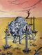 Original art for sale at UGallery.com | Five of Swords by Rachel Srinivasan | $2,000 | oil painting | 48' h x 36' w | thumbnail 1