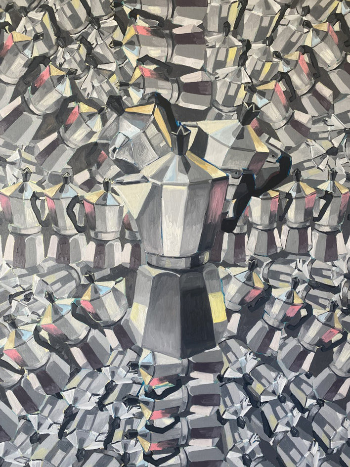 Merlin Coffee by Rachel Srinivasan |  Closeup View of Artwork 