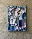 Original art for sale at UGallery.com | Reflections Moka by Rachel Srinivasan | $1,500 | oil painting | 40' h x 30' w | thumbnail 3