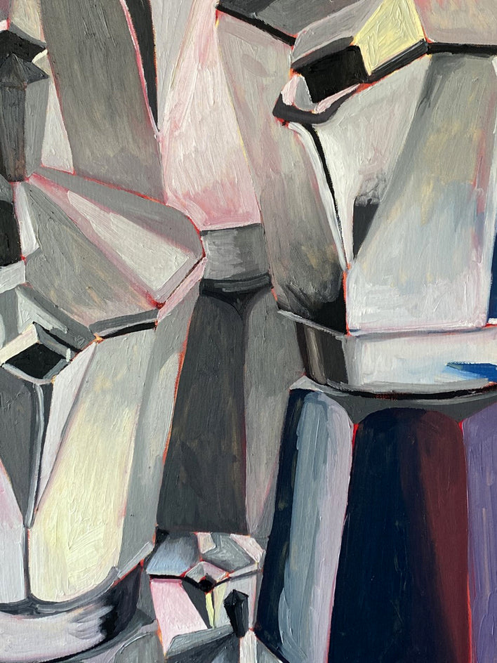 Reflections Moka by Rachel Srinivasan |  Closeup View of Artwork 