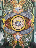 Original art for sale at UGallery.com | Seven of Pentacles by Rachel Srinivasan | $2,600 | oil painting | 48' h x 36' w | thumbnail 4