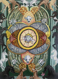 Original art for sale at UGallery.com | Seven of Pentacles by Rachel Srinivasan | $2,600 | oil painting | 48' h x 36' w | thumbnail 1