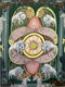 Original art for sale at UGallery.com | Six of Pentacles by Rachel Srinivasan | $2,000 | oil painting | 48' h x 36' w | thumbnail 1