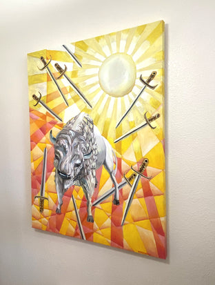 Ten of Swords by Rachel Srinivasan |  Side View of Artwork 