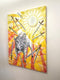 Original art for sale at UGallery.com | Ten of Swords by Rachel Srinivasan | $2,000 | oil painting | 48' h x 36' w | thumbnail 2
