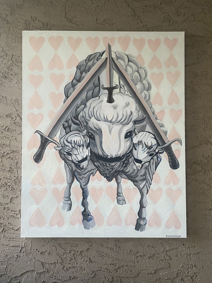 Three of Swords by Rachel Srinivasan |  Context View of Artwork 