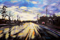 Original art for sale at UGallery.com | Rain Break by Chris Wagner | $1,700 | acrylic painting | 24' h x 36' w | thumbnail 1