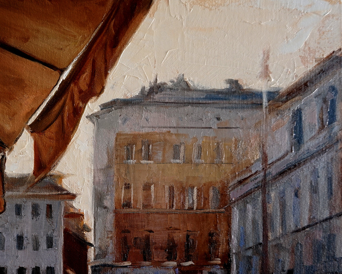 Rainy Afternoon in Piazza Navona by Jonelle Summerfield |  Context View of Artwork 