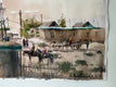 Original art for sale at UGallery.com | Native Village by Rashid Kulbatyrov | $1,425 | watercolor painting | 18.8' h x 27.5' w | thumbnail 3