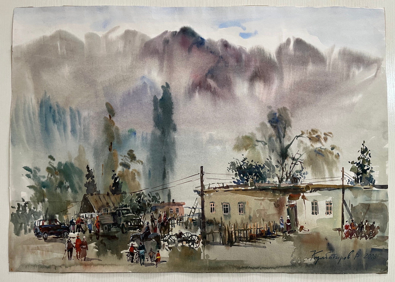 Small Village by Rashid Kulbatyrov |  Context View of Artwork 