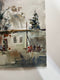Original art for sale at UGallery.com | Small Village by Rashid Kulbatyrov | $625 | watercolor painting | 16.5' h x 23.2' w | thumbnail 2