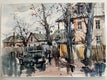 Original art for sale at UGallery.com | Neighbor's Car by Rashid Kulbatyrov | $425 | watercolor painting | 10.6' h x 15.7' w | thumbnail 2