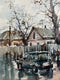 Original art for sale at UGallery.com | Neighbor's Car by Rashid Kulbatyrov | $425 | watercolor painting | 10.6' h x 15.7' w | thumbnail 3