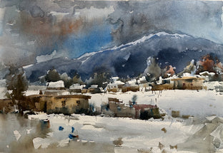 Village in Winter by Rashid Kulbatyrov |  Artwork Main Image 