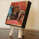 Original art for sale at UGallery.com | Ready for a Nap by Jonelle Summerfield | $75 | oil painting | 4' h x 4' w | thumbnail 2