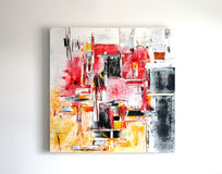 Original art for sale at UGallery.com | Turn Around by Juan Gabriel Perez Botero aka JUGA | $900 | mixed media artwork | 23.62' h x 23.62' w | thumbnail 3