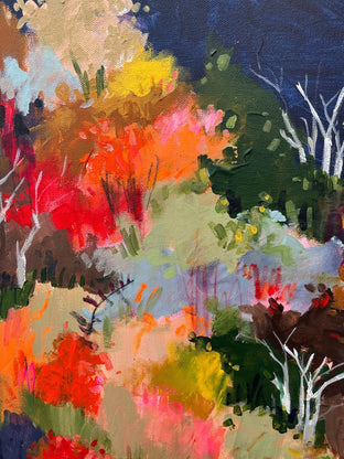 Original art for sale at UGallery.com | Dawn Over the Foliage by Rebecca Klementovich | $1,275 | acrylic painting | 30' h x 24' w | photo 4