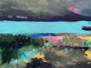 Lake Swim at Lunch by Rebecca Klementovich |   Closeup View of Artwork 