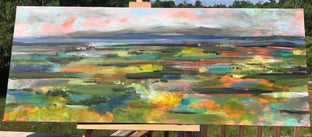 Original art for sale at UGallery.com | Monticello Forever by Rebecca Klementovich | $1,325 | acrylic painting | 16' h x 40' w | photo 2