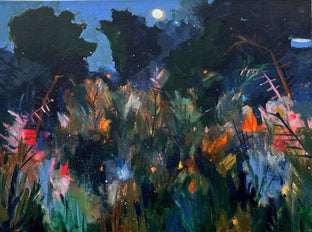 Original art for sale at UGallery.com | Moonlight on Fairy Trail by Rebecca Klementovich | $1,100 | acrylic painting | 18' h x 24' w | photo 1