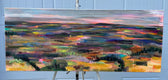 Original art for sale at UGallery.com | Morning Walk by Rebecca Klementovich | $1,375 | acrylic painting | 16' h x 40' w | thumbnail 3