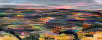 Original art for sale at UGallery.com | Morning Walk by Rebecca Klementovich | $1,375 | acrylic painting | 16' h x 40' w | thumbnail 1