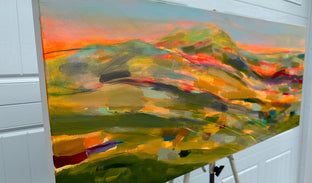 Mountain Sunburst by Rebecca Klementovich |  Side View of Artwork 